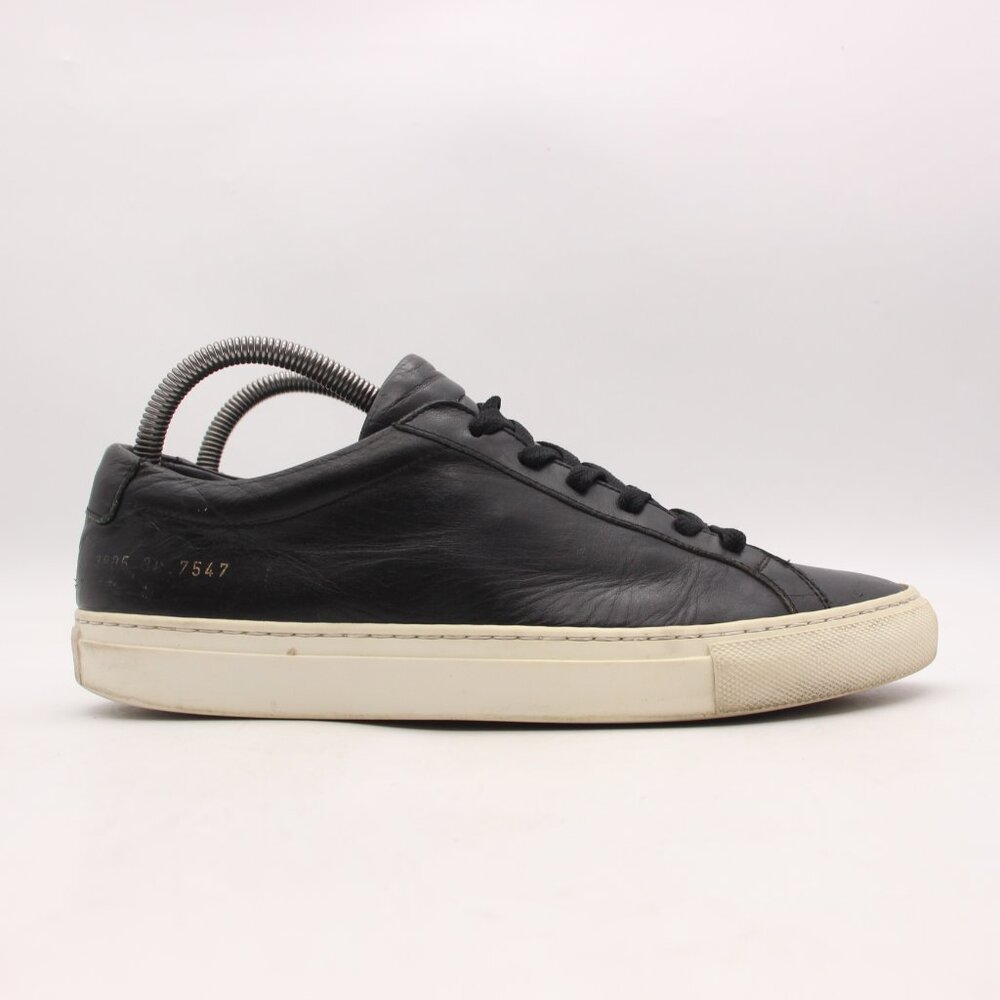 Common Project Achilles Women's Size EU 39 Black Leather Low Top Shoes
